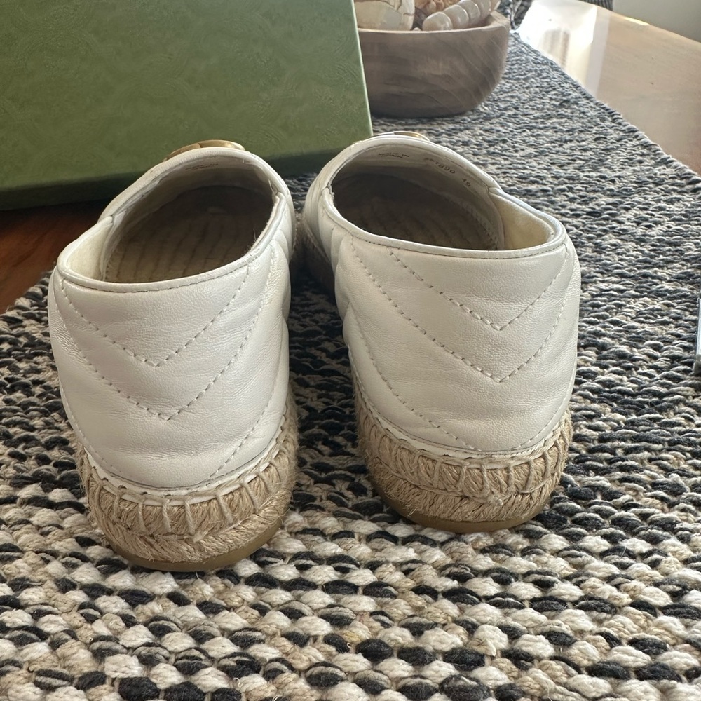 Gucci double G logo Women's White Espadrilles - Picture 4 of 7